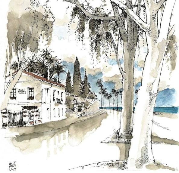 Cielo plomizo sobre Bellavista: Fundación Manuel Alcántara