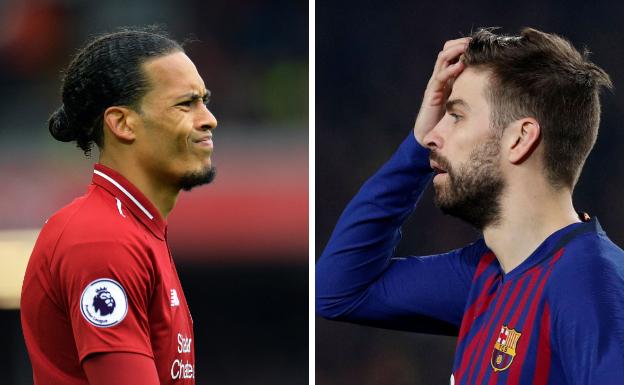 Piqué vs. Van Dijk, pulso de gigantes