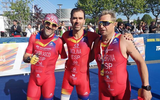 El paratriatleta malagueño Raúl Zambrana, plata en el Mundial de Pontevedra