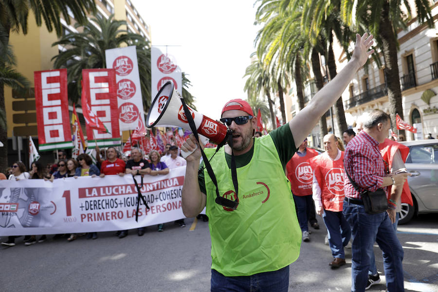 Manifestación del 1 de Mayo en Málaga