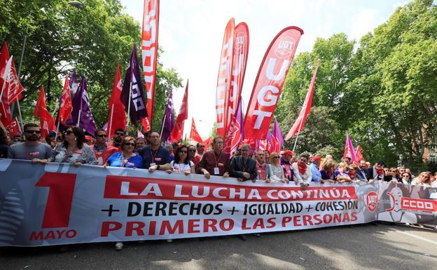 La manifestación del 1 de mayo reclama políticas reales de izquierdas