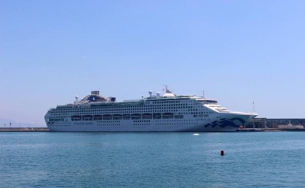 Se estrena en Málaga el 'Sun Princess', que está dando la vuelta al mundo