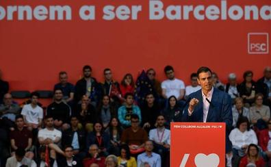 Sánchez reclama una Barcelona «no sometida» al 'procés' para consolidar la victoria del 28-A