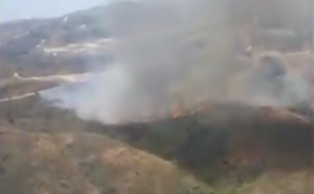 Extingido el incendio forestal en el paraje de Entrerríos de Mijas
