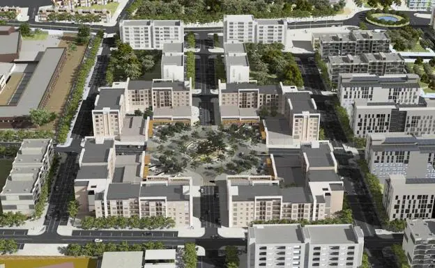 Unicaja impulsa los trámites para un nuevo barrio de tres mil pisos