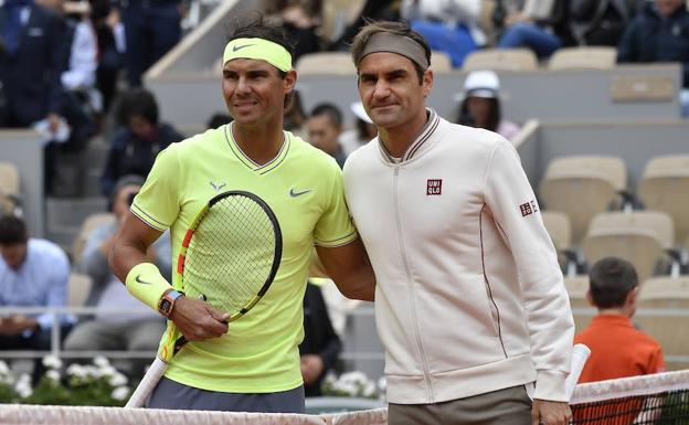 Nadal, a dos de Federer