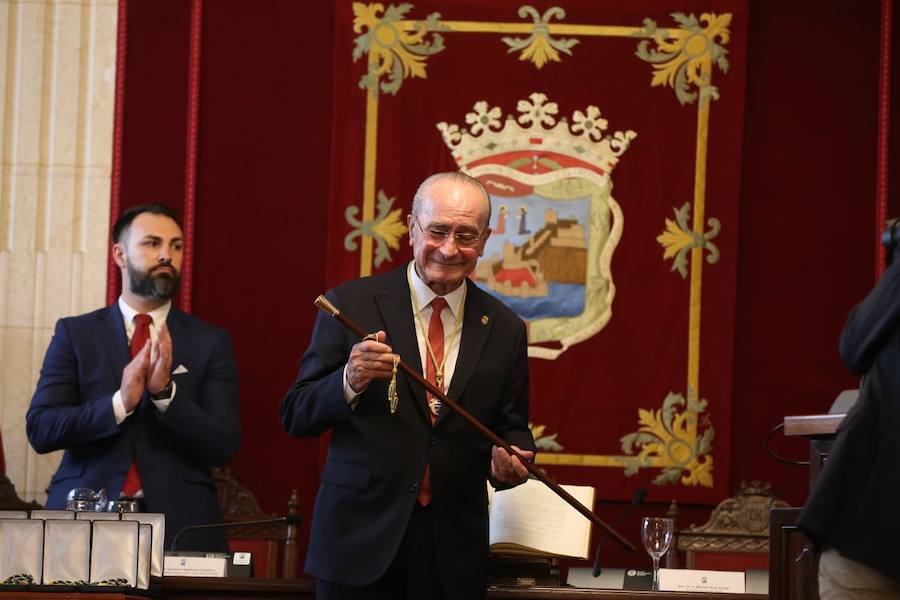 La constitución del Ayuntamiento de Málaga capital en imágenes