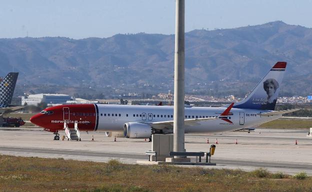 Frustrado el regreso del Boeing 737 Max de Norwegian varado en Málaga