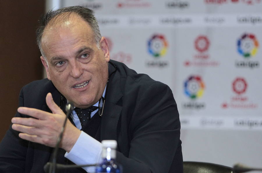 «Había una mafia criminal organizada por Aranda», dice Tebas sobre los amaños