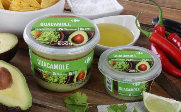 Carrefour lanza un guacamole con marca propia sin conservantes fabricado en Málaga