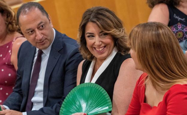 Susana Díaz sobre Iglesias: «Lo que quiere enmascarar es dónde él quiere estar»