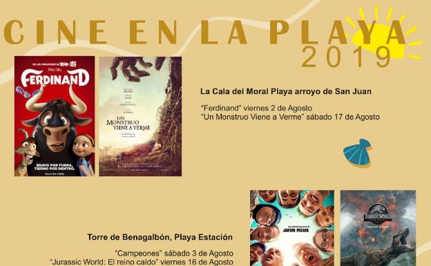 'Un monstruo viene a verme' y 'La forma del agua', entre las ocho películas que Rincón de la Victoria proyectará en agosto