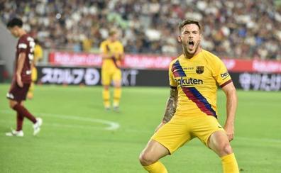Barcelona gana 2-0 al Vissel Kobe con una gran actuación del canterano Carles Pérez