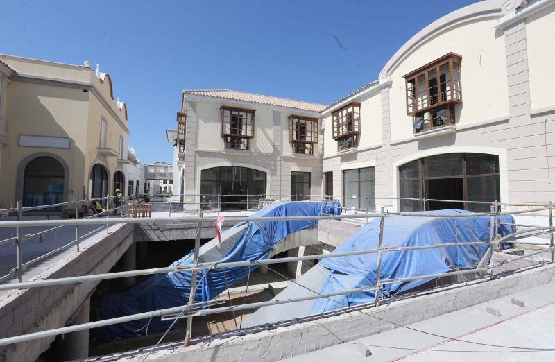 Obras del futuro outlet de lujo de Plaza Mayor