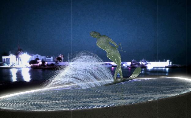 Costas informa a favor del traslado al mar de la escultura de la Venus de Marbella