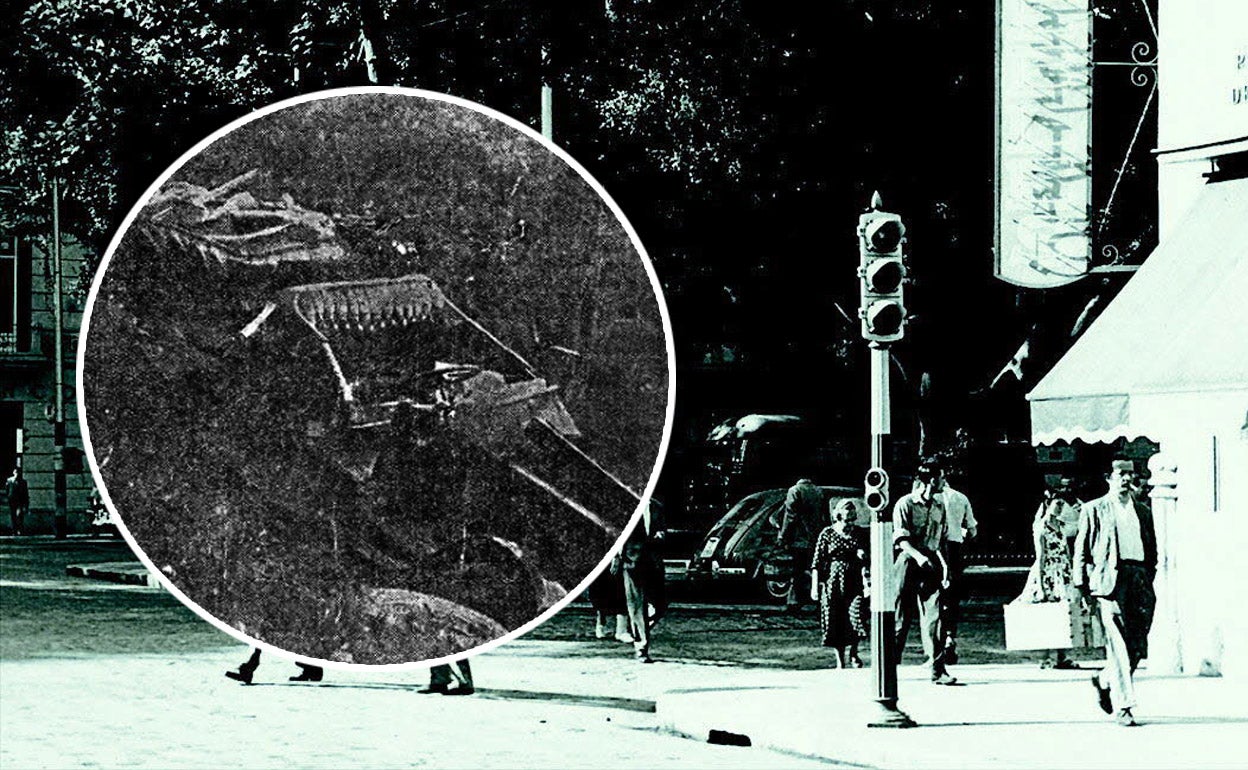 El primer accidente de automóvil en Málaga