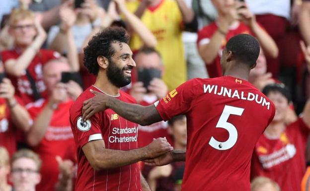 Salah pone al Liverpool en el trono de la clasificación