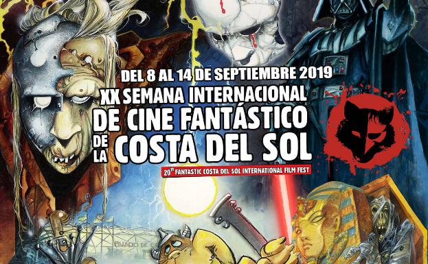 El actor Ian Beattie, de Juego de Tronos, y el escritor Javier Sierra, en la XX Semana Internacional de Cine Fantástico de la Costa del Sol