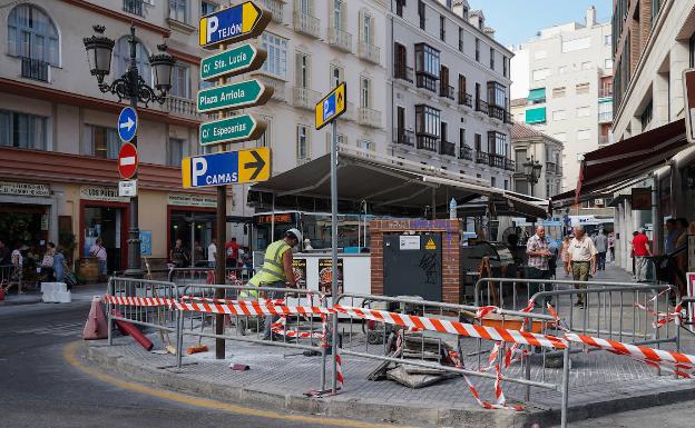 Las obras para el hotel de Moneo se hacen notar en la zona de Atarazanas