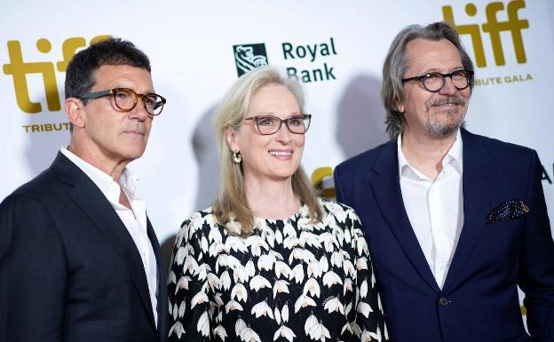 Meryl Streep y Gary Oldman promocionan el Teatro del Soho Caixabank