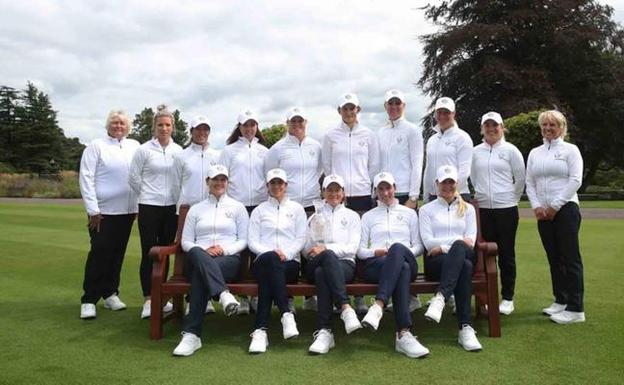 Azahara Muñoz y el equipo europeo, ante el reto de destronar a EE.UU en la Solheim Cup