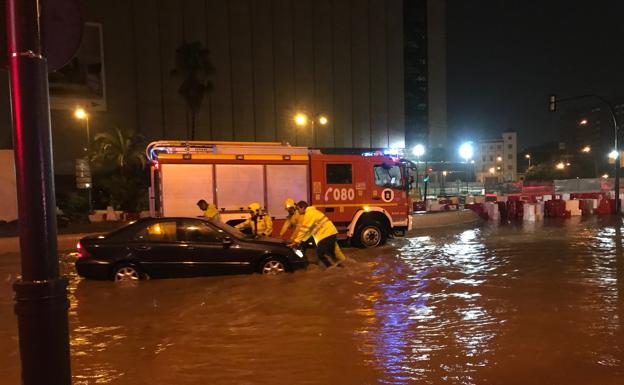 El temporal sobresalta a Málaga