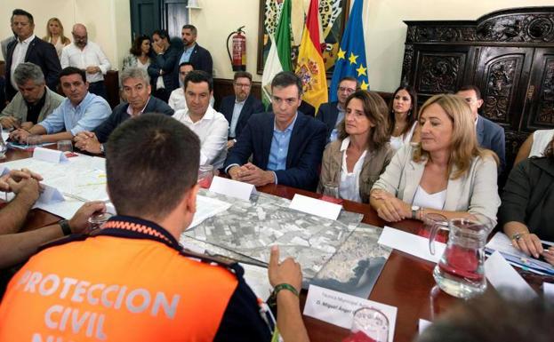 Sánchez y Moreno exhiben coordinación institucional en la gota fría