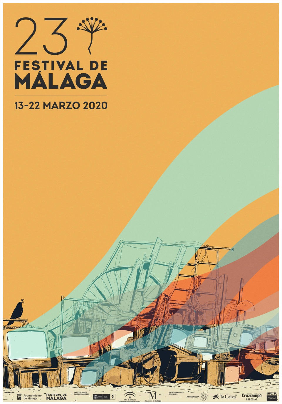 Todas las obras que optan al cartel oficial del 23 Festival de Cine de Málaga