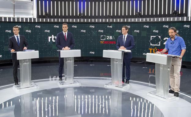 RTVE ofrece un debate a cinco el 4 de noviembre ante las posibles elecciones el 10N