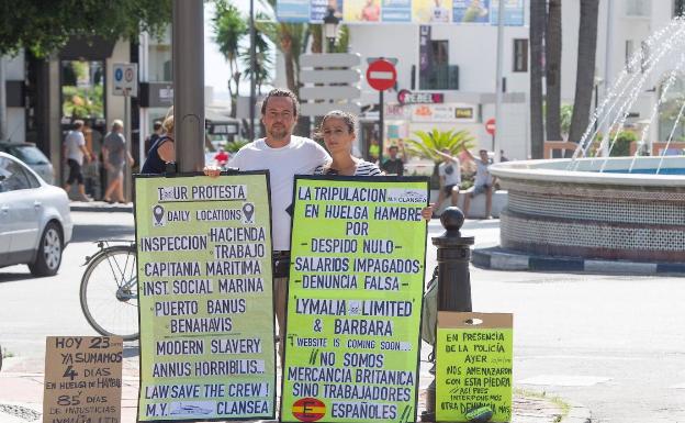 La tripulación de un yate de lujo de Puerto Banús inicia una huelga de hambre por su despido