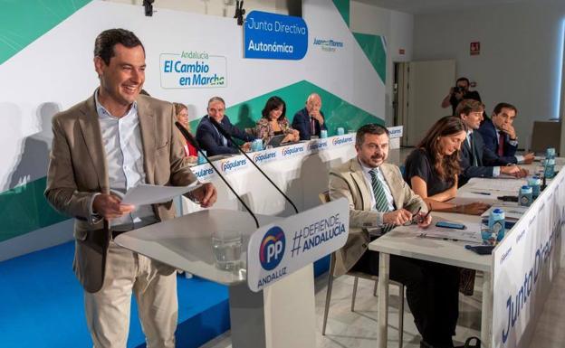Moreno apela al éxito del «modelo andaluz» para que Cs acepte unirse al PP el 10N