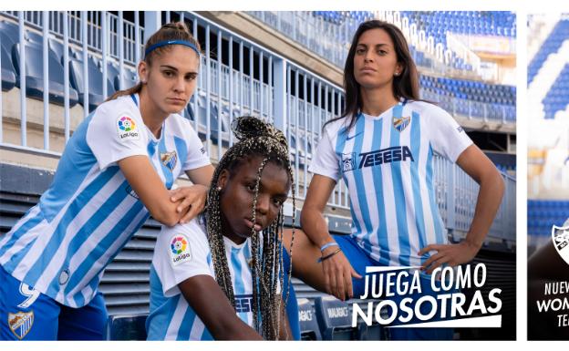 El Málaga saca a la venta su equipación para mujer