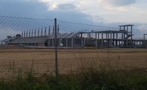 Las obras de la nueva ciudad deportiva del club en Arraijanal, cerca de un año paradas