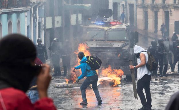 Estado de excepción en Ecuador por las protestas tras el alza de los combustibles