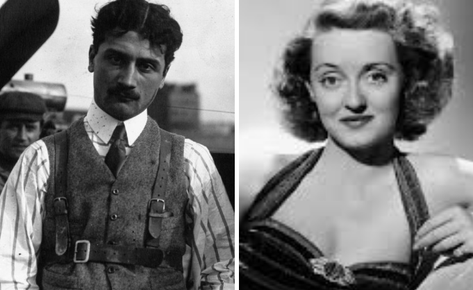 Del aviador del tenis a la actriz del sello: Roland Garros y Bette Davis