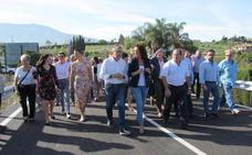 El nuevo puente de la carretera de Villafranco mejora la comunicación en el Guadalhorce