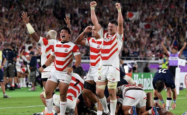 Japón barre a Escocia y hace historia en su Copa del Mundo de Rugby