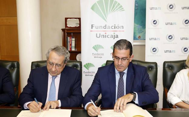 La Fundación Unicaja y la UMA impulsan la investigación, la ayuda al estudio y la cultura