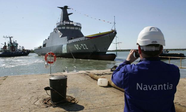 Muere un trabajador en los astilleros de Navantia en San Fernando