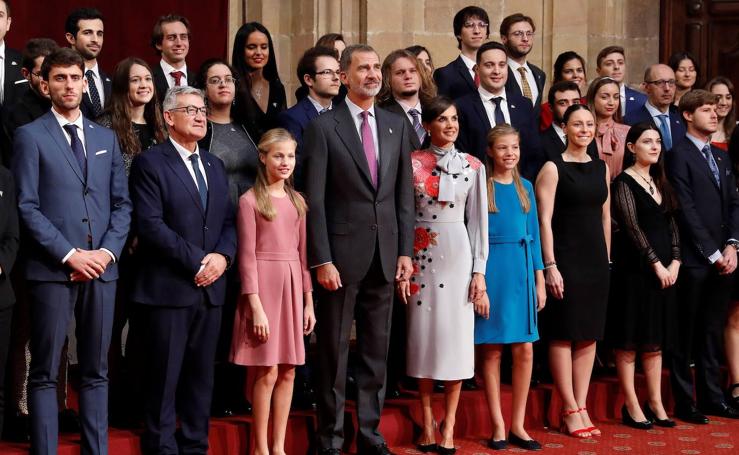 La recepción de la Familia Real en los Premios Princesa de Asturias