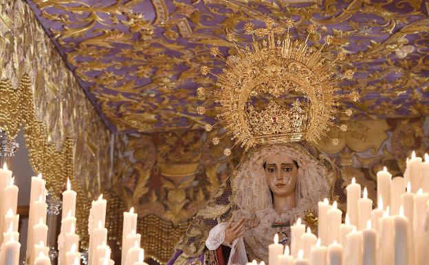 La Sangre planea recuperar la policromía original de la Virgen de Consolación y Lágrimas