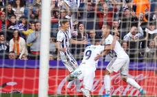 El Real Valladolid impone su dominio ante un Eibar bloqueado