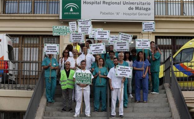 Los enfermeros de radiología vascular del Regional, en huelga indefinida desde el 31 de octubre