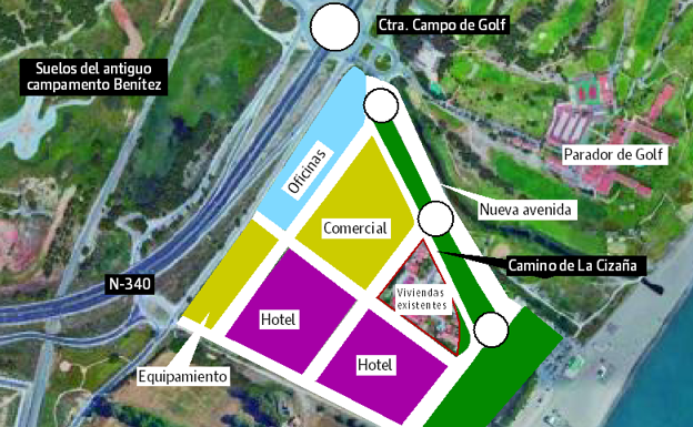 Activan los trámites para construir dos hoteles en el límite de Málaga con Torremolinos