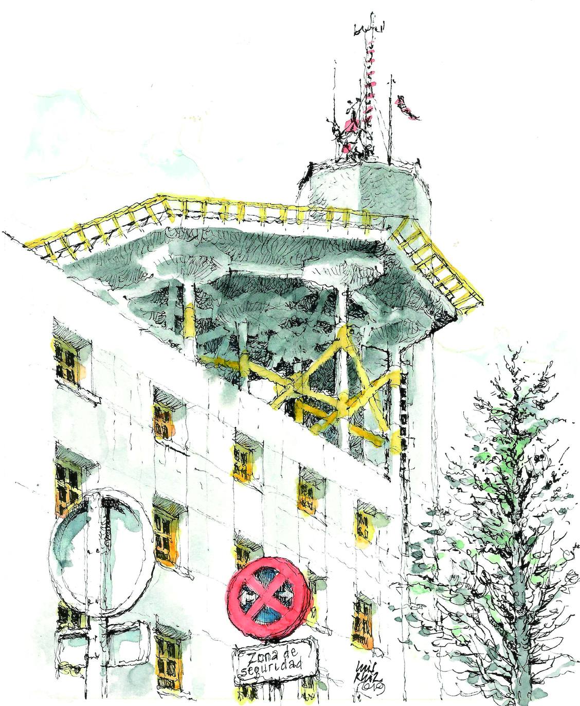 Málaga a trazos: Variaciones sobre el octógono