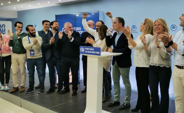 Elías Bendodo: «Volvemos a ser la segunda fuerza política en Málaga»