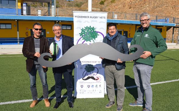 Rincón de la Victoria se deja bigote para concienciar sobre el cáncer de próstata y testicular con motivo del III Movember Rugby