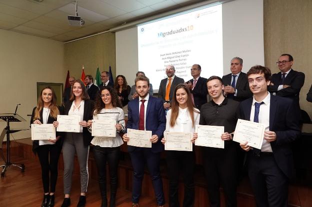 Reunión de los mejores expedientes en la Facultad de Económicas