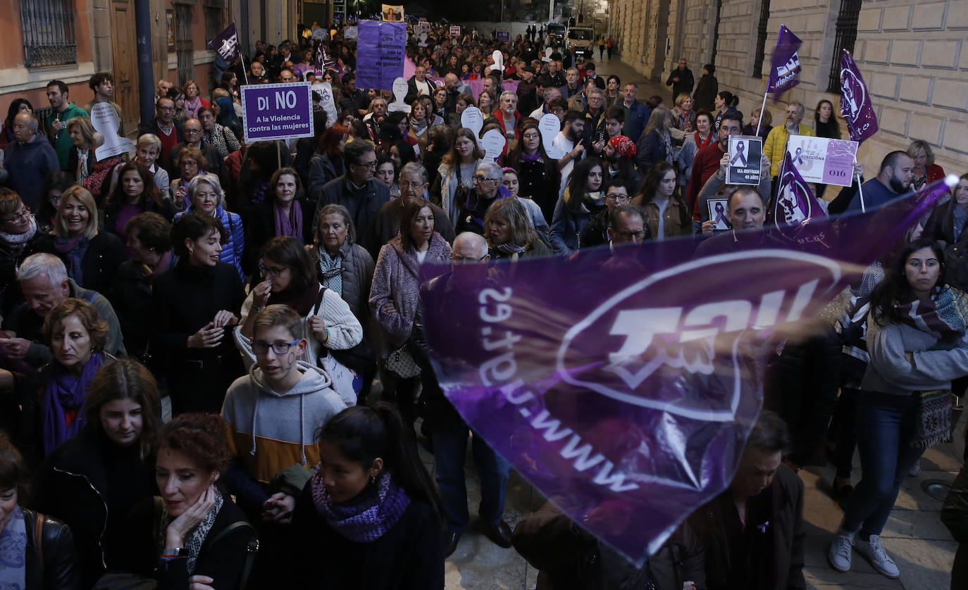 Miles de personas se manifiestan en Málaga en el Día Internacional de la Eliminación de la Violencia contra la Mujer