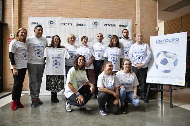 El deporte universitario y el Málaga CF se unen contra la violencia de género